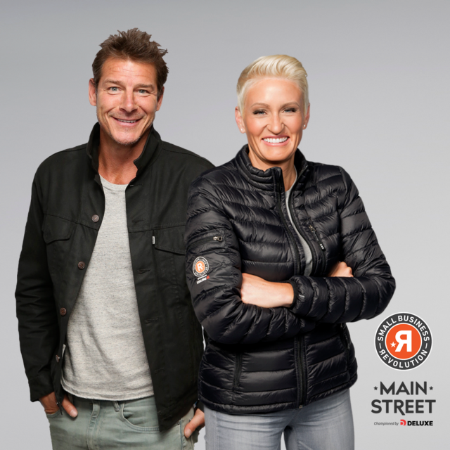 Ty Pennington and Amanda Brinkman from Small Business Revolution