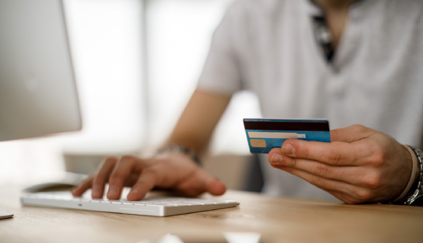 paying online with card