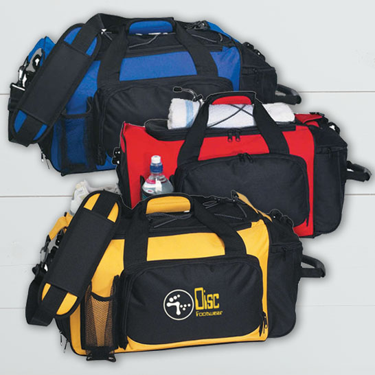 Top Ten Deluxe Mesh Sports Bag in Black